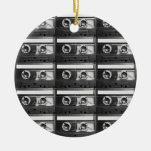 Retro Cassette Keramisch Ornament