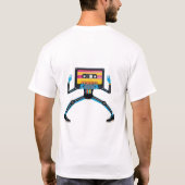 Retro Cassette Man T-shirt (Achterkant)
