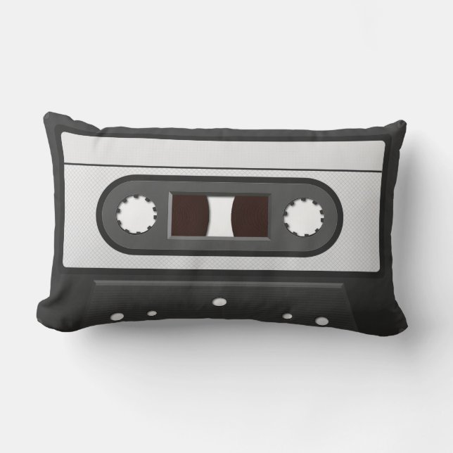 Retro Cassette Mix Tape Pillow Kussen (Voorkant)