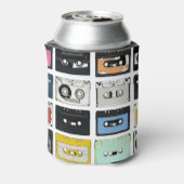 Retro cassette Mix Tapes art patroonpatronen Blikjeskoeler (Blikje Achterkant)