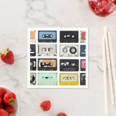Retro  cassette Mix Tapes art patroonpatronen Servetten (Insitu)