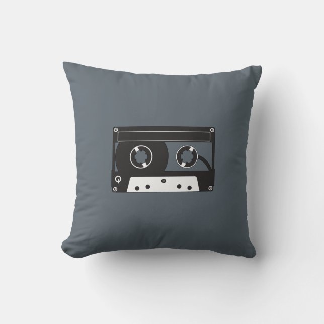 Retro Cassette Music Pillow Kussen (Voorkant)