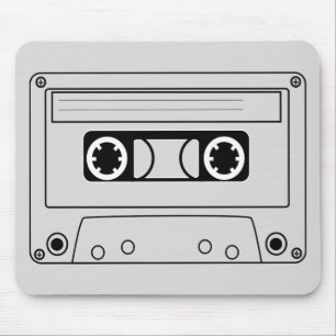 Retro cassette muziek muismat