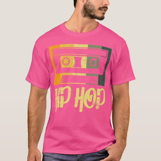Retro Cassette Muzikant 90s Hip Hop Muziek Cassett T-shirt (Voorkant)
