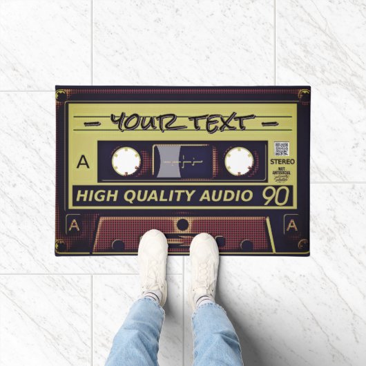 Retro Cassette Pop Art Doormat Deurmat (Binnen)