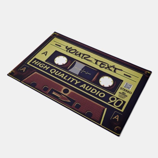 Retro Cassette Pop Art Doormat Deurmat (Schuin)