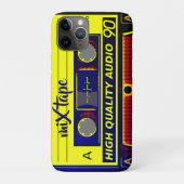 Retro Cassette - Pop Art iPhone Case (Achterkant)