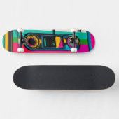 Retro Cassette pop stijl Persoonlijk Skateboard (Horizontaal)