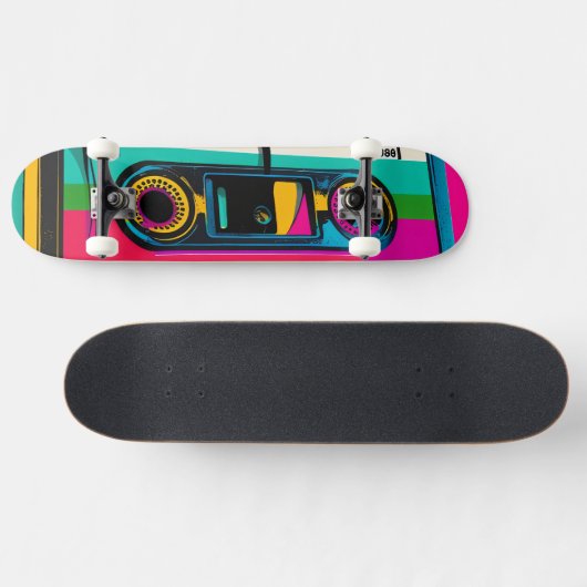 Retro Cassette pop stijl Persoonlijk Skateboard (Horizontaal)