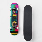Retro Cassette pop stijl Persoonlijk Skateboard (Voorkant)
