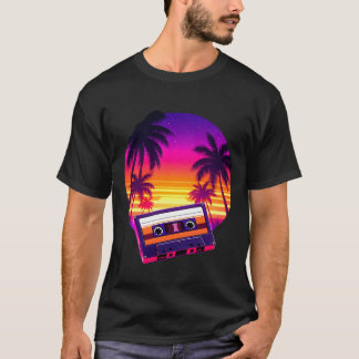 Retro Cassette Sunset T-shirt
