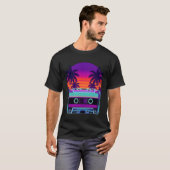 Retro Cassette Sunset T-shirt (Voorkant volledig)