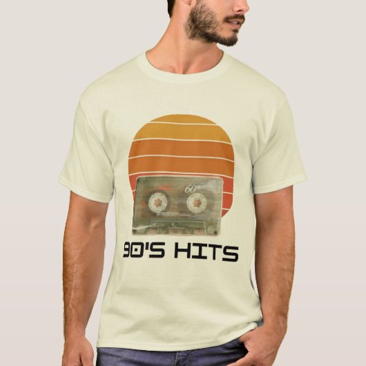 Retro Cassette T-shirt:  vibes ontketend! T-shirt (Voorkant)