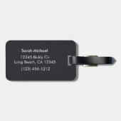 Retro Cassette tape Aangepaste Bagagelabels (Achterkant horizontaal)