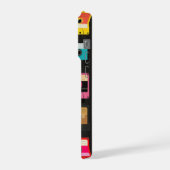 Retro Cassette Tape Pattern – Vintage Music iPhone Hoesje (Linkerkant)