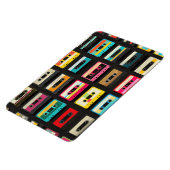 Retro Cassette Tape Pattern – Vintage Music Magneet (Linkerzijde)