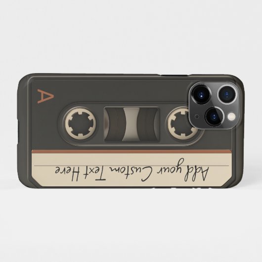 Retro Cassette Tape Phone Case iPhone Hoesje (Achterkant horizontaal)