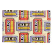 Retro cassette tapes: naadloos patroon. kussensloop (Achterkant)