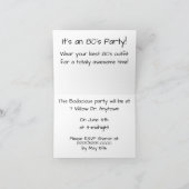 "Retro Cassette"-uitnodiging/kaart (Binnen)