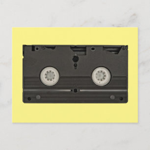 Retro Cassette VHS Tape Photo Briefkaart