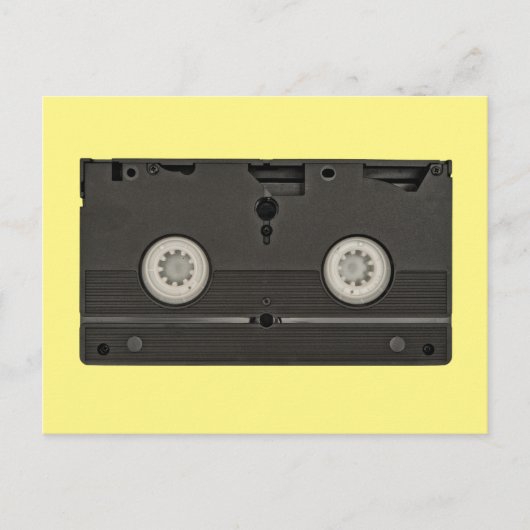 Retro Cassette VHS Tape Photo Briefkaart (Voorkant)