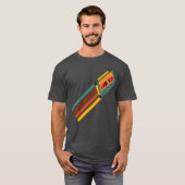 Retro cassetteband 70s humor t-shirt (Voorkant volledig)