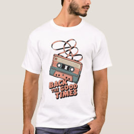 Retro Cassetteband – “Terug naar de goede tijden” T-shirt