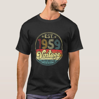 Retro Cassettebandje 1959 63Rd Birthday 63 T-shirt