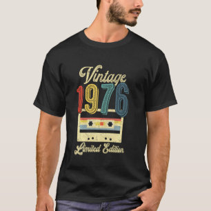 Retro  Cassettebandje 1976 46e verjaardag Mus T-shirt