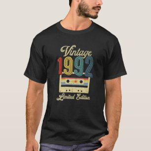 Retro  Cassettebandje 1992 30e verjaardag Mus T-shirt
