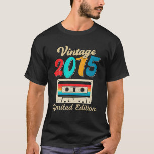 Retro Cassettebandje 2015 7th Birthday 7 Ye T-shirt