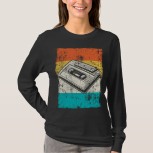 Retro Cassettebandje 80s 90s muziekkunstmixtape T-shirt