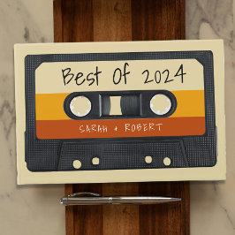 Retro Cassettebandje Best of Wedding Favor Gastenboek