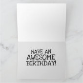 RETRO CASSETTEBANDJE BIRTHDAY WENSKAARTEN KAART (Binnen)