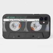 Retro-Cassettebandje Case-Mate iPhone Case (Achterkant (horizontaal))