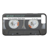 Retro-Cassettebandje Case-Mate iPhone Case (Achterkant (Horizontaal))