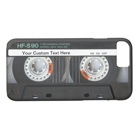 Retro-Cassettebandje Case-Mate iPhone Case (Achterkant (Horizontaal))