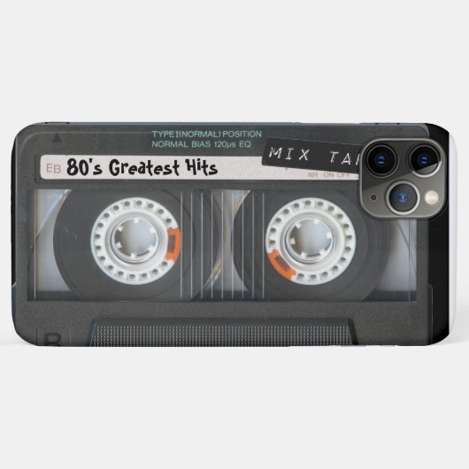 Retro-Cassettebandje Case-Mate iPhone Case (Achterkant (horizontaal))