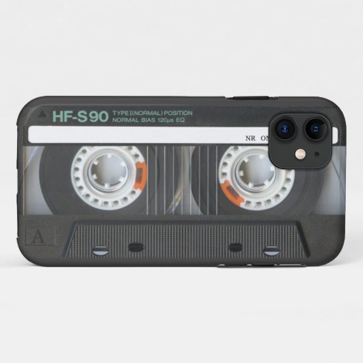 Retro-Cassettebandje Case-Mate iPhone Case (Achterkant (horizontaal))