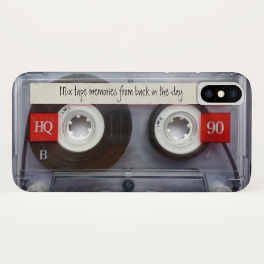 Retro-Cassettebandje Case-Mate iPhone Case (Achterkant (horizontaal))