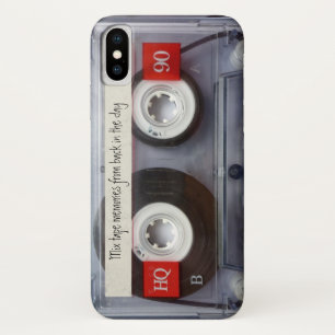 Retro-Cassettebandje iPhone X Hoesje