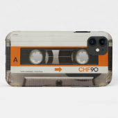 Retro-Cassettebandje Case-Mate iPhone Case (Achterkant (horizontaal))
