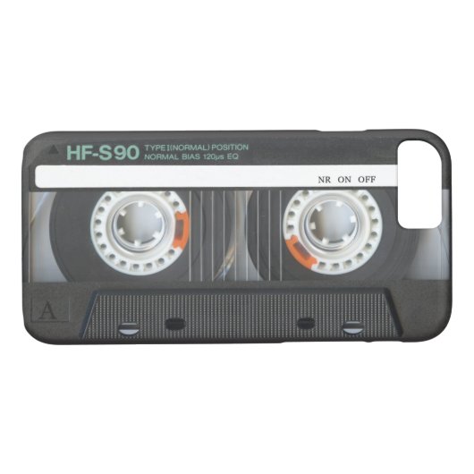 Retro-Cassettebandje Case-Mate iPhone Case (Achterkant (Horizontaal))