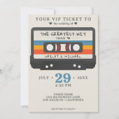 Retro Cassettebandje De Grootste Hit Bruiloft Kaart (Voorkant)