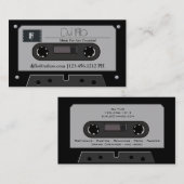Retro Cassettebandje DJ Visitekaartjes (Voorkant / Achterkant)