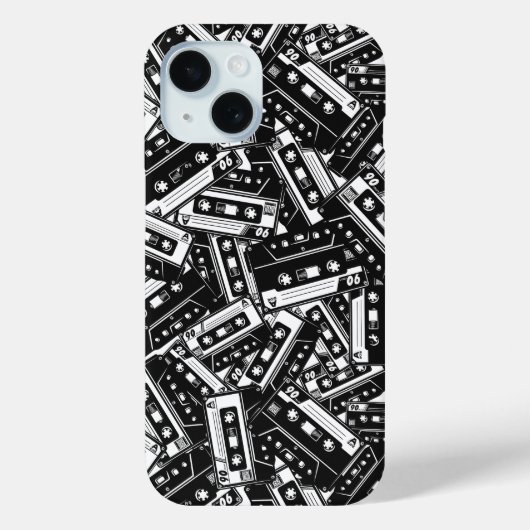 Retro Cassettebandje iPhone Case (Achterkant)