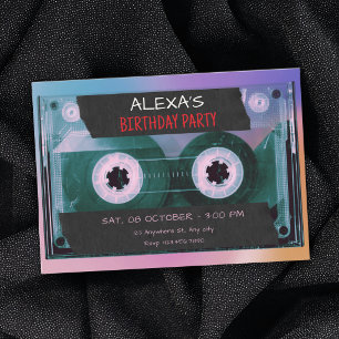 Retro cassettebandje kaart
