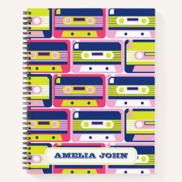 Retro Cassettebandje Kleurrijke Custom Notitieboek