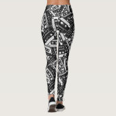 Retro Cassettebandje Leggings (Achterkant)