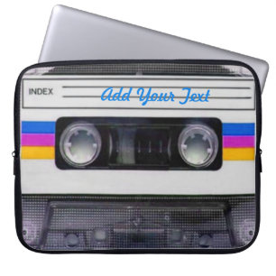Retro  Cassettebandje Music 80s Funny Laptop Sleeve